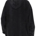 Yıkamalı Skeleton Kapüşonlu Sweatshirt Hoodie