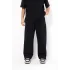 Ayarlanabilir Paça Oversize Unisex Relaxed Basic Siyah Renkli Outfit Eşofman Altı