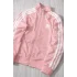 Çizgili Flower Pembe Oversize Unisex Ceket