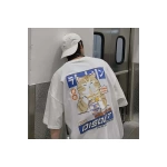 Harajuku Anime Disout Cat Beyaz (unisex) T-shirt