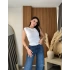 Asimetrik Burgu Detaylı Bluz