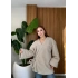 Bağlama Detaylı Kuzu Kimono Ceket