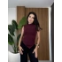 Dik Yaka Asimetrik ve Büzgülü Crop