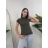 Dik Yaka Düşük Kol Body