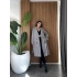 Düğme ve Kemerli Kaşe Kaban