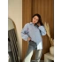 Kalp Nakışlı Müslin Gömlek