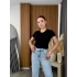 Kısa V Yaka Bluz
