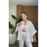 Oversize Beyaz Transparan Gömlek