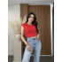 Pamuk Ve Modal Karışımlı Crop