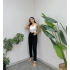 Siyah Yüksel Bel Mom Jean
