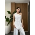 Tek Omuz Yanı Tokalı Bluz