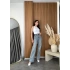 Wide Leg Baklava Taşlı Yeşil Tint Jean