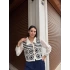 Yakalı Örgü Detay Hırka