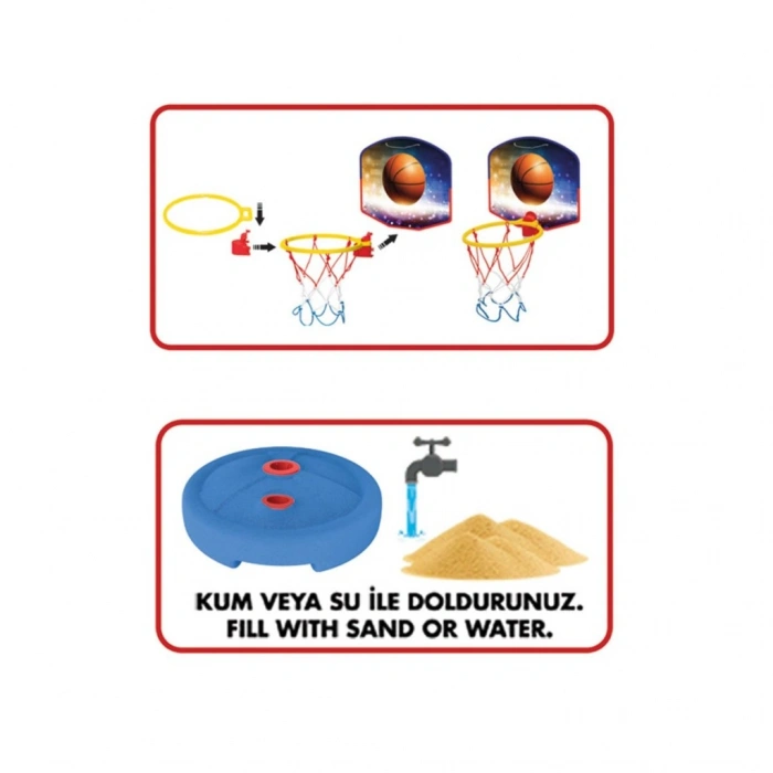 03650 Küçük Ayaklı Basketbol Potası -Fentoys