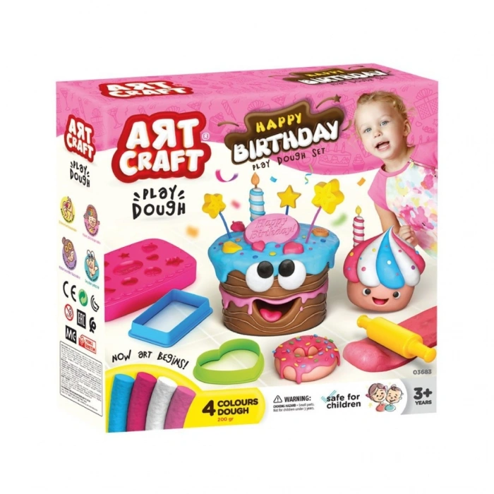 Timion 03683 Art Craft Doğum Günü Hamur Set 200 gr