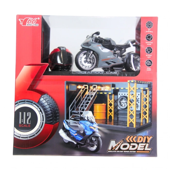 1/12 Motosiklet Ducati PB 3R Sesli ve Işıklı