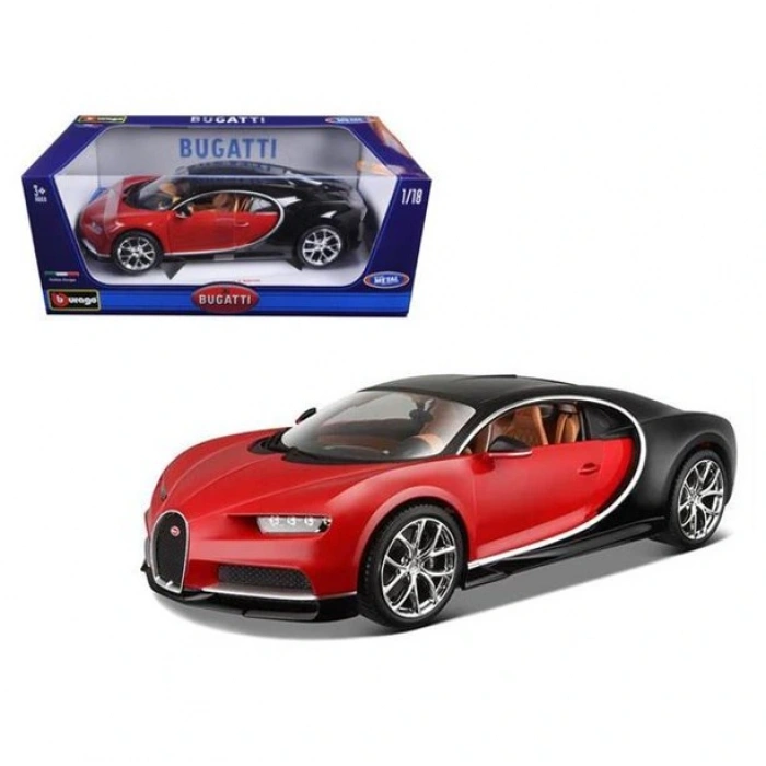 1:18 Bugatti Chiron Kırmızı Model Araba