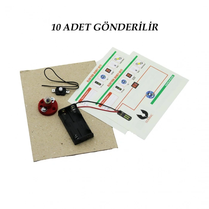 10 ADET ELEKTRİK DENEY SETİ (5148)