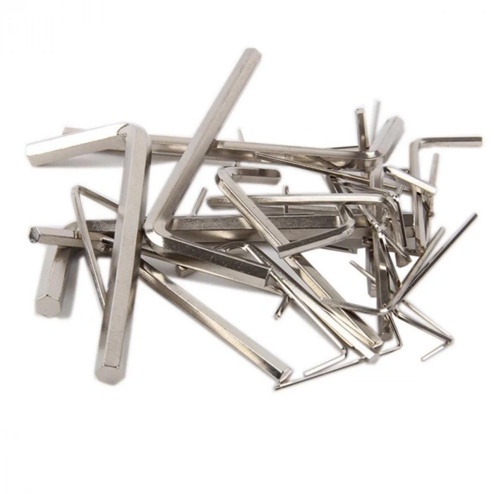 10 Parça Çelik Alyan Seti Kısa Düz Köşe Alyan Anahtar Takımı (5148)