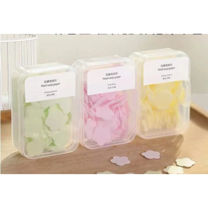 100 Yaprak Eriyen Mini Parfümlü Kağıt Sabun