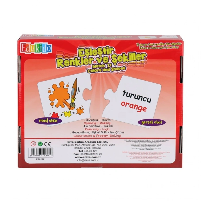 Timion 1001-CS Eşleştir Renkler ve Şekiller