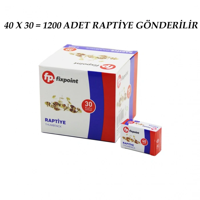 1200 ADET METAL RAPTİYE = 40PCS X 30 (5148)