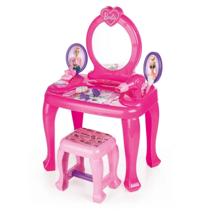 Timion 1609 Ayaklı Makyaj Masası ve Sandalye Seti - Dolu