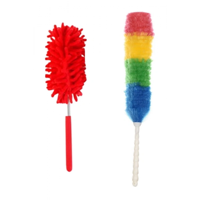 2 li Set Mikrofiber Teleskobik Toz Alma -Antistatik Toz Püskülü Duster (5148)