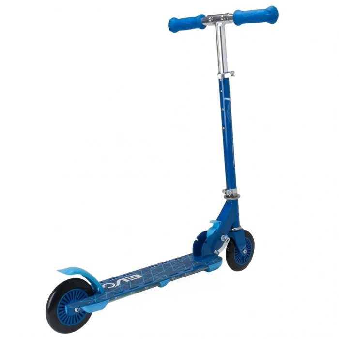 2 Tekerlekli Flash Işıklı Mavi Scooter