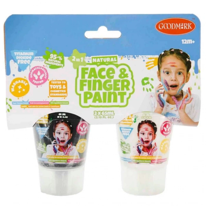 Timion 2in1 Doğal Yüz ve Parmak Boyası 2’li