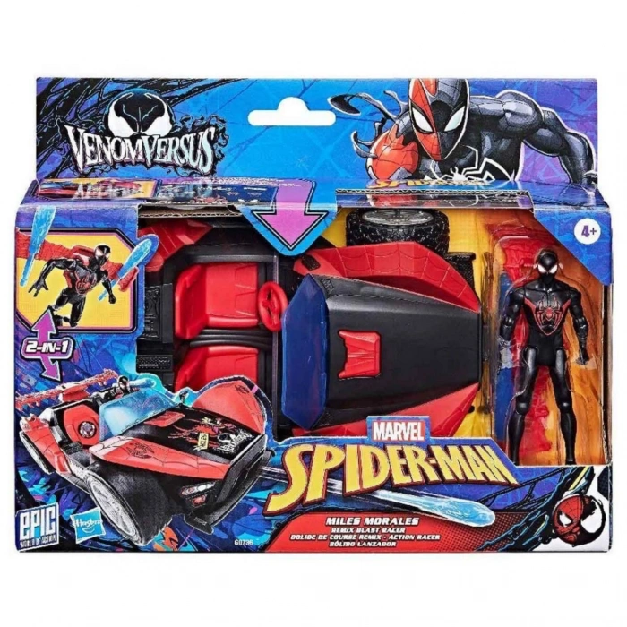 Timion 2in1 Spider-Man Venom Versus Miles Morales Remix Blast Racer Oyun Seti