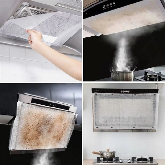 2li Yağ Emici Duman Önleyici Pratik Mutfak Davlumbaz Koruyucu Dayanıklı Yedek Filtre 45x90cm (5148)