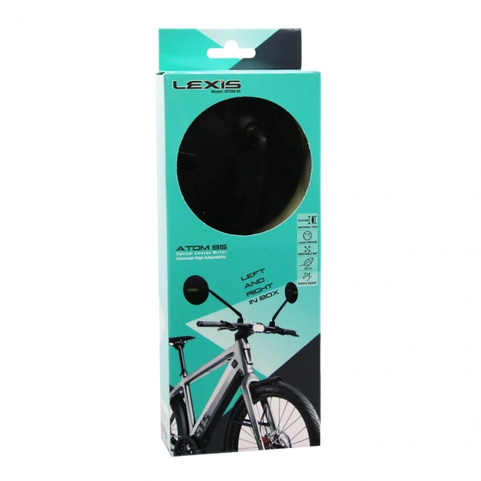 2pcs Yuvarlak Gidon Üstü Bisiklet Ayna Oynar Başlık (5148)