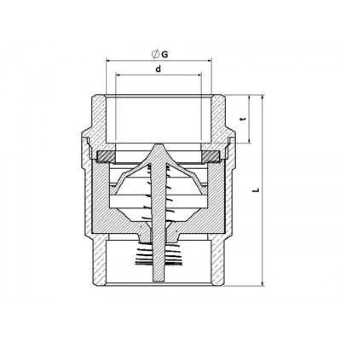 Timion 3/4 Dik Çekvalf Prinç