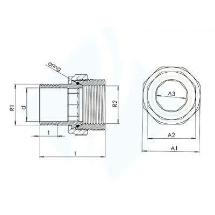 Timion 3/4 Düz Radyatör Rakoru