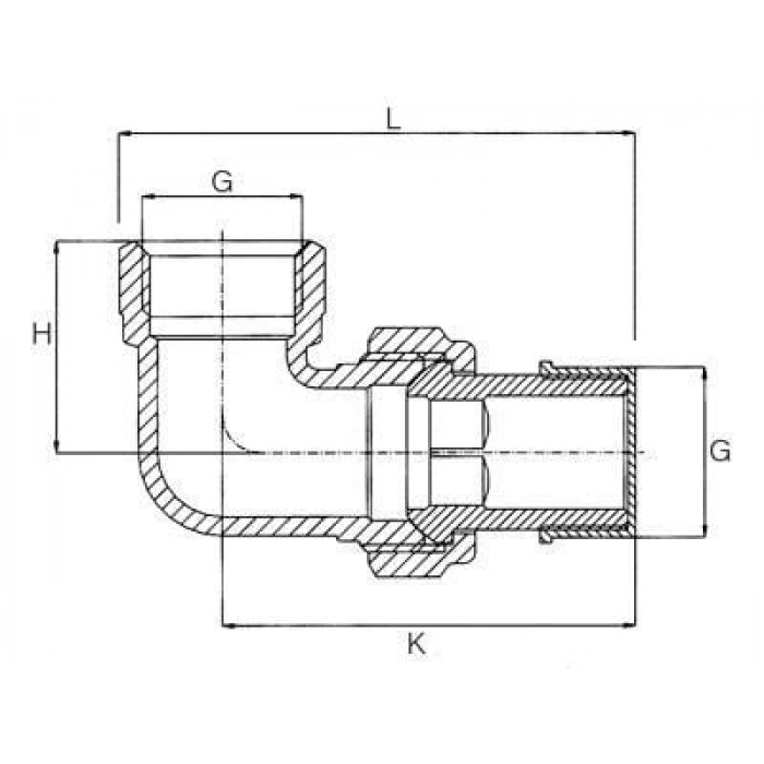 Timion 3/4 Köşe Radyatör Rakoru