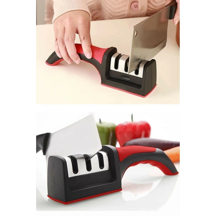 3 Aşamalı Bıçak Makas Bileyici Keskinleştirme Aleti (5148)