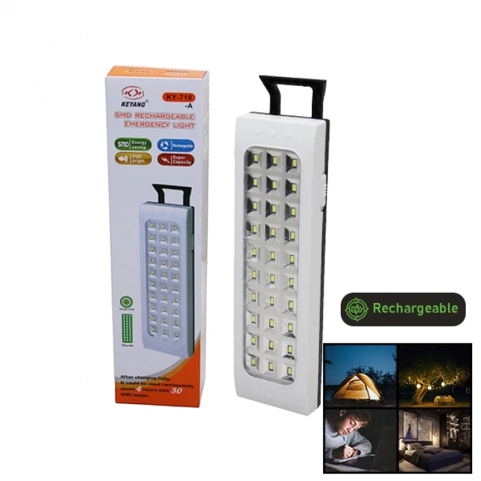 30 Smd Led Şarjlı Işıldak Fener - Emergency Lıght (5148)