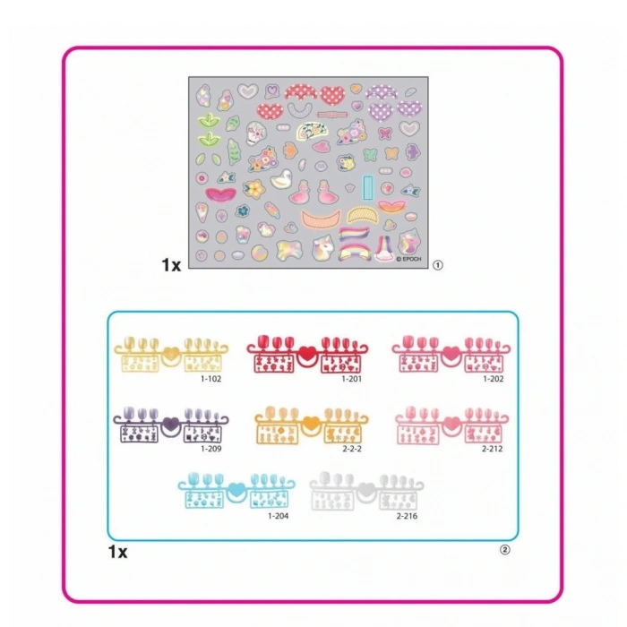 35059 Kalpler ve Kurdeleler - Yedek Tırnak Paketi +4 yaş