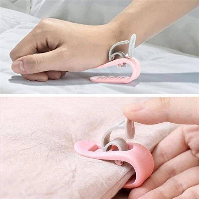 Timion 4 Adet İğnesiz Yorgan Çarşaf Ve Perde Tutucu Sabitleyici Kaydırmaz Örtü Düzenleyici Klips (5148)