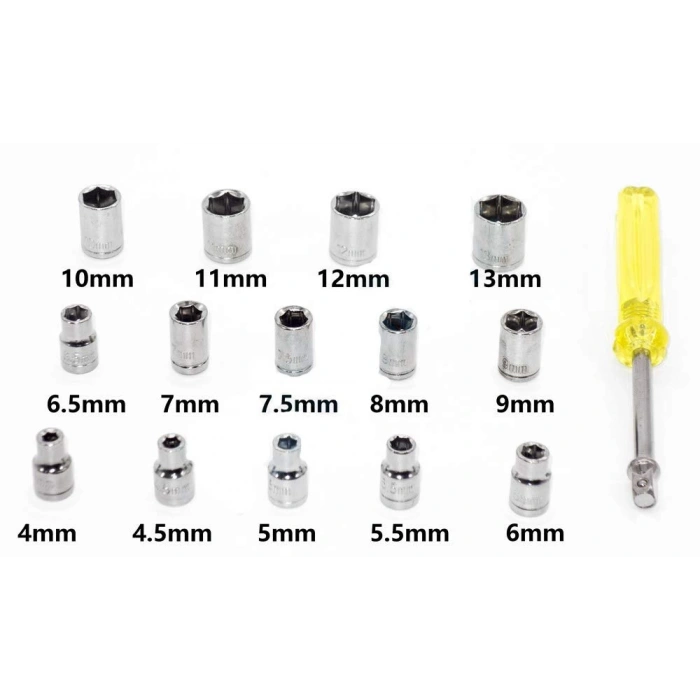 40 PARÇA  LOKMA TAKIMI PLASTİK KUTULU COMBINATION SOCKET WRENCH SET (5148)