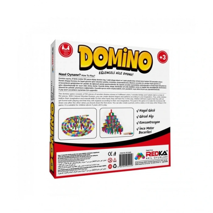 Timion 4456 Renkli Ahşap Domino