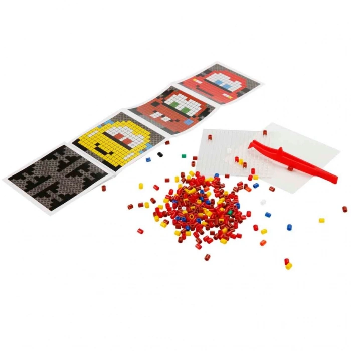 4in1NessiWorld Cars Pixel Pixel Boncuk Aktivite ve Oyuncak Seti