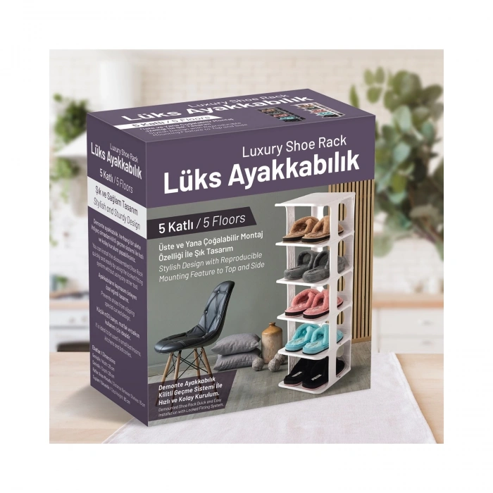 5 Katlı Pratik Ayakkabılık - Ayakkabı Rafı (5148)