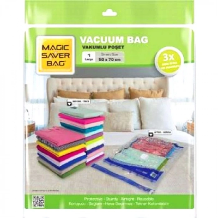 50x70 Large Vakumlu Poşet Hurç Bag (5148)