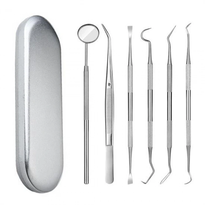 6 Parça Kutulu Ağız Bakımı Diş Bakım Seti Ağız Hijyen Takımı (5148)