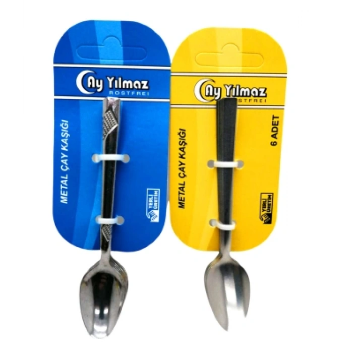6 Parça  Metal Çay Kaşık (5148)