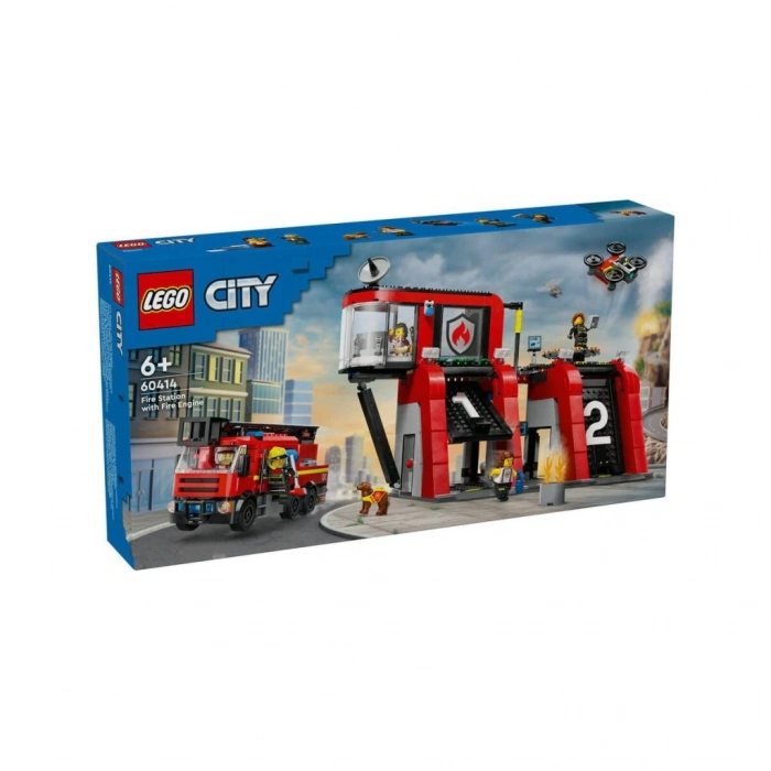 60414  ® City İtfaiye Kamyon ve İtfaiye Merkezi 843 parça +6 yaş