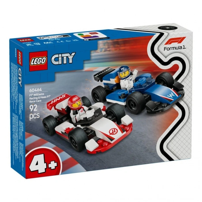60464   City F1 Williams Racing ve Haas F1 Yarış Arabaları 92 parça +4 yaş