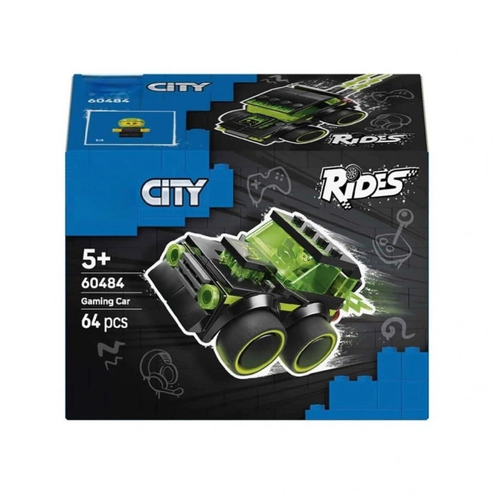 60484 City Rides Gamer Yarış Arabası 64 parça +5 yaş